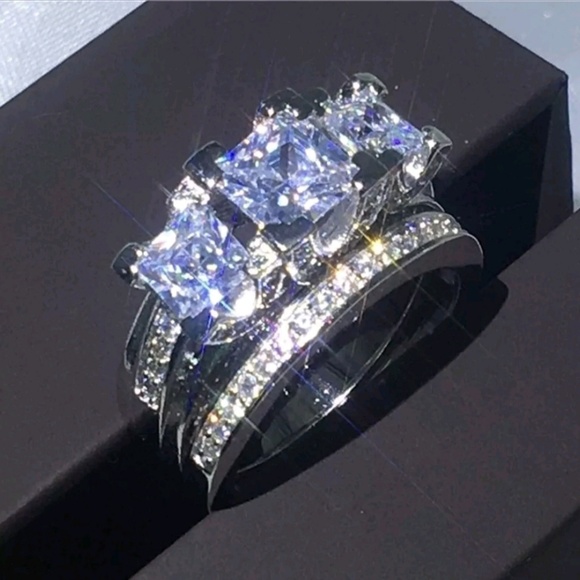 5⭐rated white gold filled Cz - Picture 2 of 11